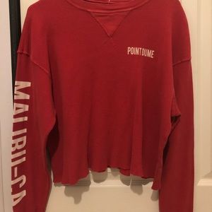 Red Brandy Melville “Point Dume-Malibu, CA” shirt